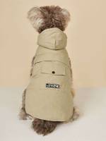  Khaki Letter Pet Clothing 7371