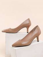  Khaki Plain Women Shoes 7729