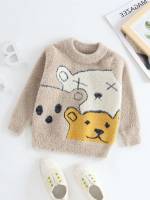 Casual Regular Round Neck Cartoon Toddler Boys Clothing 9759