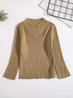 Regular Fit Long Sleeve Regular Toddler Girl Sweaters 7216