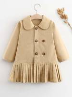 Peter Pan Collar Regular Fit Plain Kids Clothing 839