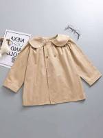  Short Plain Double Button Kids Clothing 9404