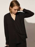 Regular Long Sleeve Plain Women Tops, Blouses  Tee 9884