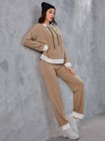 Long Sleeve Casual Drawstring Women Clothing 2286