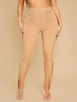  Casual Plain Women Bottoms 361