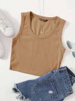 Casual  Scoop Neck Women Tops, Blouses  Tee 4979