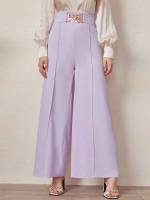 Plain Long Elegant Women Bottoms 418