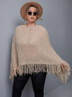  Long Plain Plus Size Sweaters 258