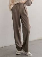  Regular Fit Plain Long Women Suits 443