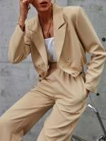  Long Sleeve Lapel Women Suit Sets 9149