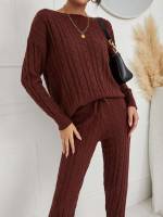 Plain Casual Regular Fit Women Knitwear 700