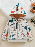 Zipper Light Grey Regular Fit Casual Baby Jackets  Coats 6226