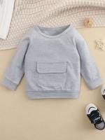  Round Neck Long Sleeve Baby Clothing 5473