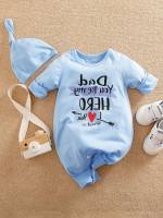  Light Grey Long Casual Baby Onesies 9530