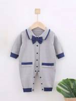 Regular Fit Long Long Sleeve Collar Baby Clothing 9517