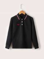 Polo Embroidery Regular Casual Boys Polo Shirts 1063