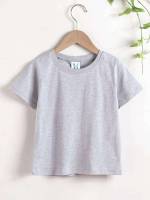 Regular Casual Regular Fit Light Grey Boys T-Shirts 800