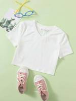 Plain Light Grey Casual Regular Fit Kids Clothing 282