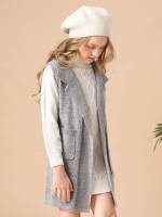  Regular Fit Light Grey Girls Knitwear 5125