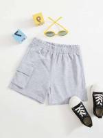  Light Grey Casual Toddler Boys Bottoms 2909