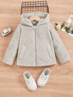 Zipper Plain Regular Fit Long Sleeve Kids Clothing 9498