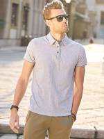  Short Sleeve Regular Men Polo Shirts 4194