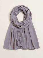  Light Grey Plain Scarves 4467