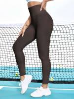   Rib-Knit Women Active Bottoms 2309