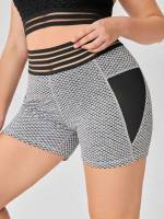 Light Grey Colorblock Women Plus Activewear 9003