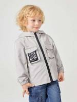 Regular Regular Fit Casual Hooded Toddler Boy Jackets 911