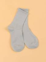  Light Grey Plain Women Socks 650