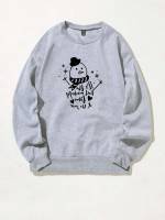  Casual Light Grey Women Sweatshirts 784