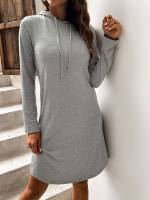 Casual Plain Regular Fit Long Women Sweatshirts 3276