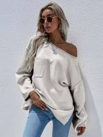 Casual Long Sleeve Round Neck Women Sweaters 133