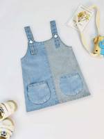  Sleeveless Colorblock Baby Denim 5588