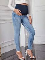  Slim Fit Pocket Light Wash Baby  Mom 2282