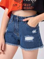  Ripped Light Wash Girls Denim 3716