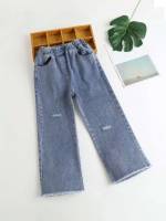 Long Plain Regular Fit Girls Denim 634