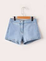  Light Wash Button Girls Denim 708