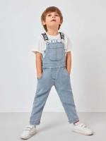 Letter Long Straps Preppy Kids Clothing 8980