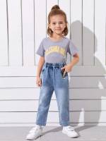   Regular Fit Toddler Girls Denim 1484