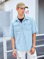  Plain Pocket Casual Men Denim 6294