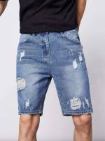 Ripped  Regular Fit Men Denim 1814