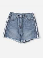  Light Wash Women Denim Shorts 338