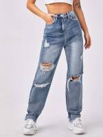  Ripped  Women Jeans 9802