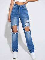 Button Light Wash  Women Jeans 670