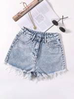  Raw Hem Regular Fit Women Denim 1576