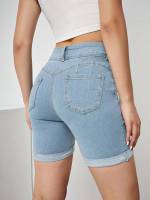 Skinny  Women Denim Shorts 8732