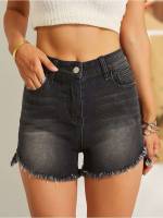   Light Wash Women Denim Shorts 5844