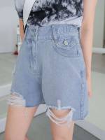  Ripped  Women Denim Shorts 6033